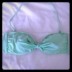Victoria’s Secret Soft Green Bikini Top with Bow